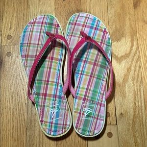 Sperry Multi-color Flip Flop great Condition